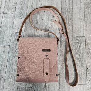 MUD Handmade Pink Leather Cork Lining Crossbody Bag Manufacture Under Design